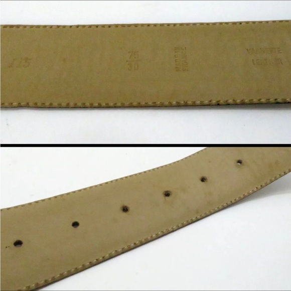 Auth Christian Dior Women Waist Belt 75/30 Made In France Navy - Picture 9 of 11